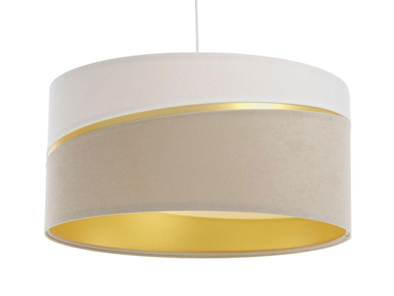 HÄNGELEUCHTE Weiß 50/25 cm - Beige/Weiß, Kunststoff (50/0.4/25cm) - ONZENO