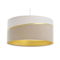 HÄNGELEUCHTE Weiß 50/25 cm - Beige/Weiß, Kunststoff (50/0.4/25cm) - ONZENO