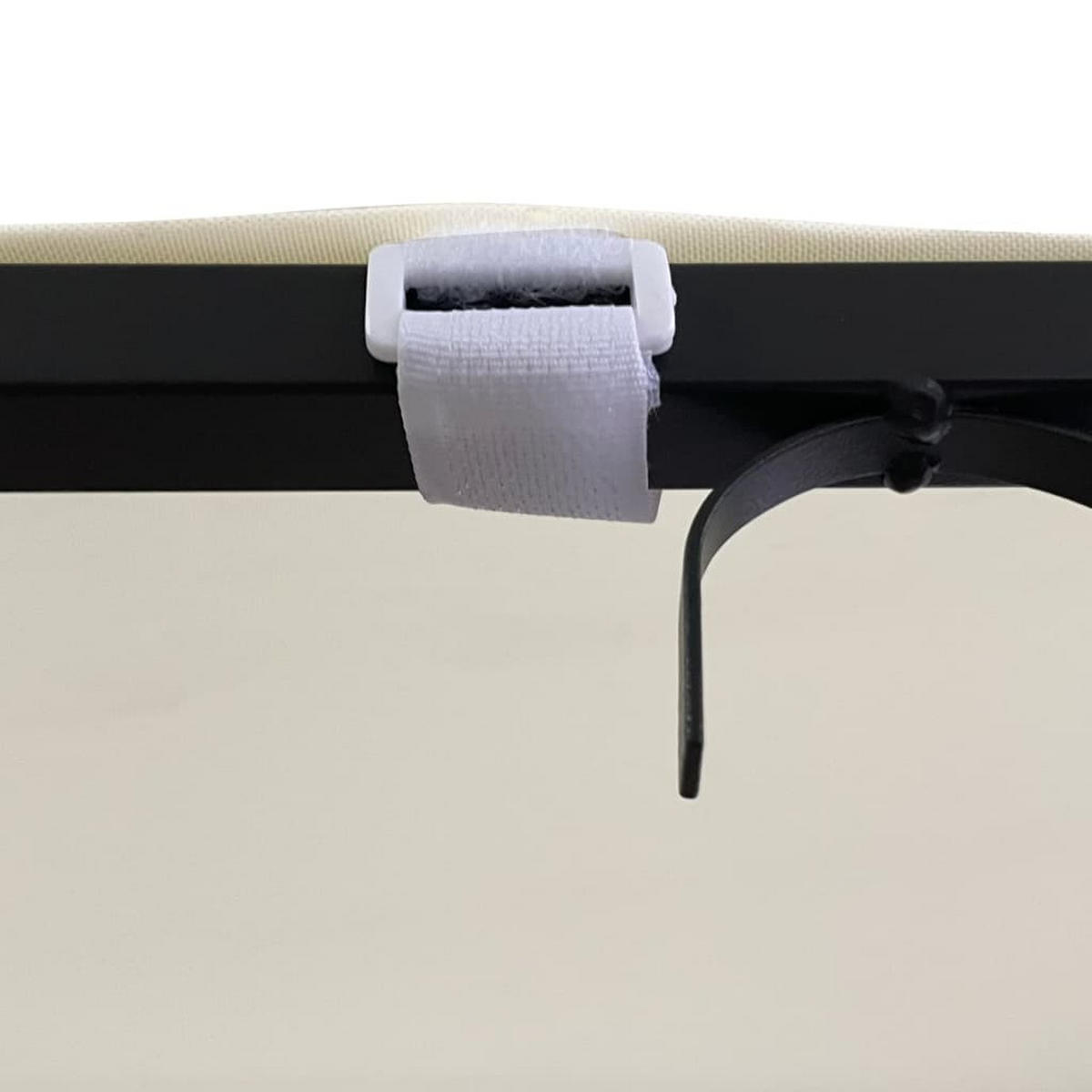 MARKISE Creme 2/2.3 M 180 G/M² Stoff Und Stahl - Creme, Textil (200/255/230cm) - vidaXL