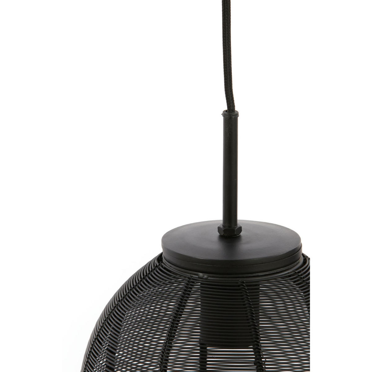 HÄNGELAMPE Yaelle Schwarz Ø80/33 cm - Schwarz, Metall (80/20/33cm) - Light & Living