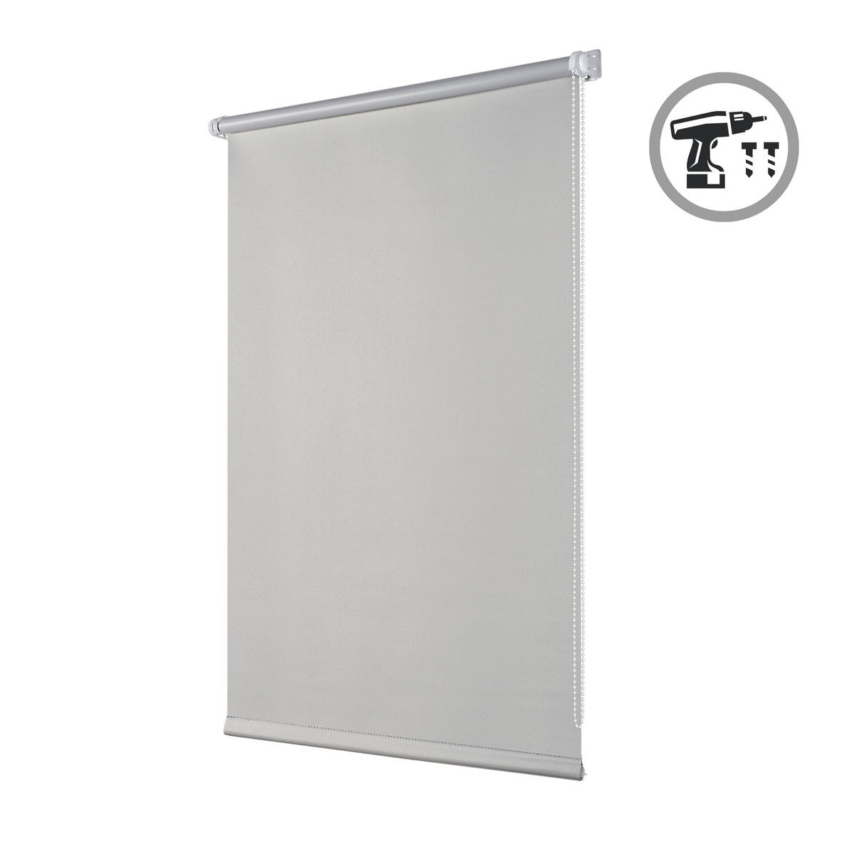 VERDUNKELUNGSROLLO, Hellgrau, 45 x 180 cm - Grau, Kunststoff (45/180cm) - STORESDECO