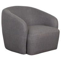 SESSEL Loconia grau drehbar 89/76/87 cm - Grau, Textil/Metall (89/78/87cm) - Mr. Deko