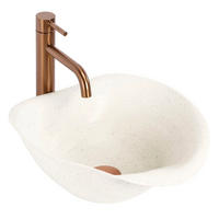 AUFSATZWASCHBECKEN Rea Hm-34b Handmade Art - Beige, Keramik (39/16/40cm) - REA