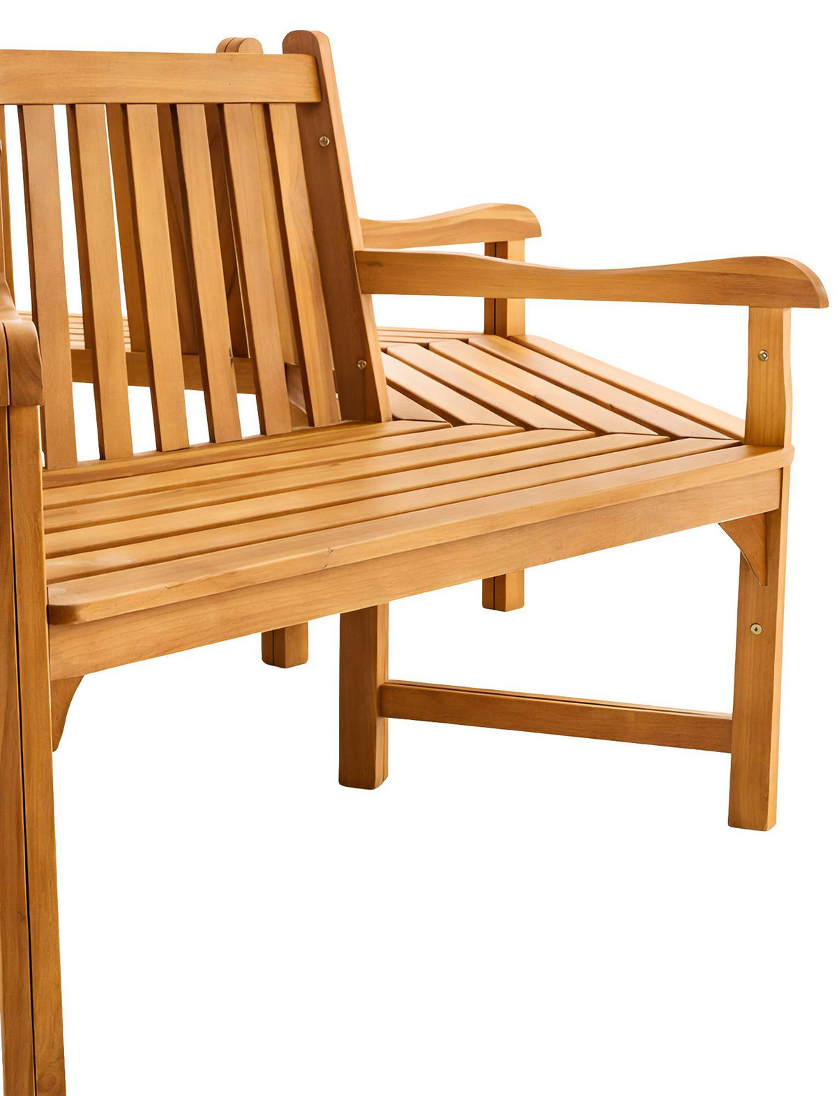 GARTENBANK 200/200 cm Holz Teak - Teakfarben, Holz (200/90/200cm) - CLP