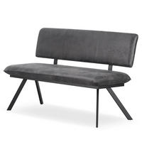 SITZBANK JUNA 140/57/86 cm Anthrazit - Anthrazit, Textil/Metall (140/86/57cm) - B&D Home