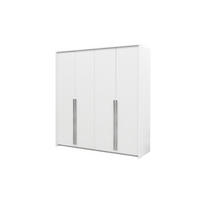 DREHTÜRENSCHRANK AZIR 205/217/65 cm 4-türig Weiß - Weiß, Holzwerkstoff (205/217/65cm) - MASSENO