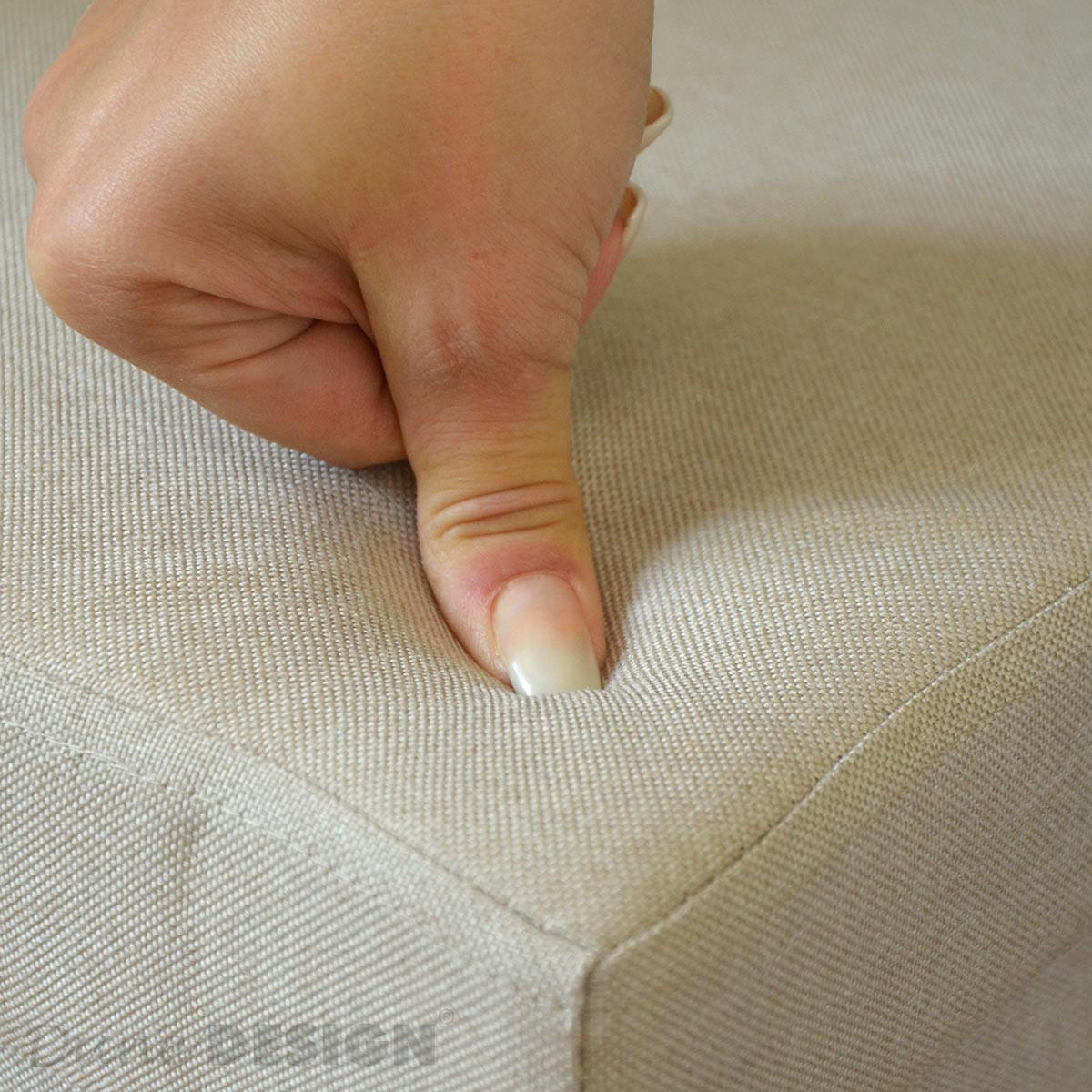 SITZWÜRFEL 38/38 cm, Faltbar 42 Liter Beige-Grau - Beige, Kunststoff (38/38/38cm) - Dunedesign
