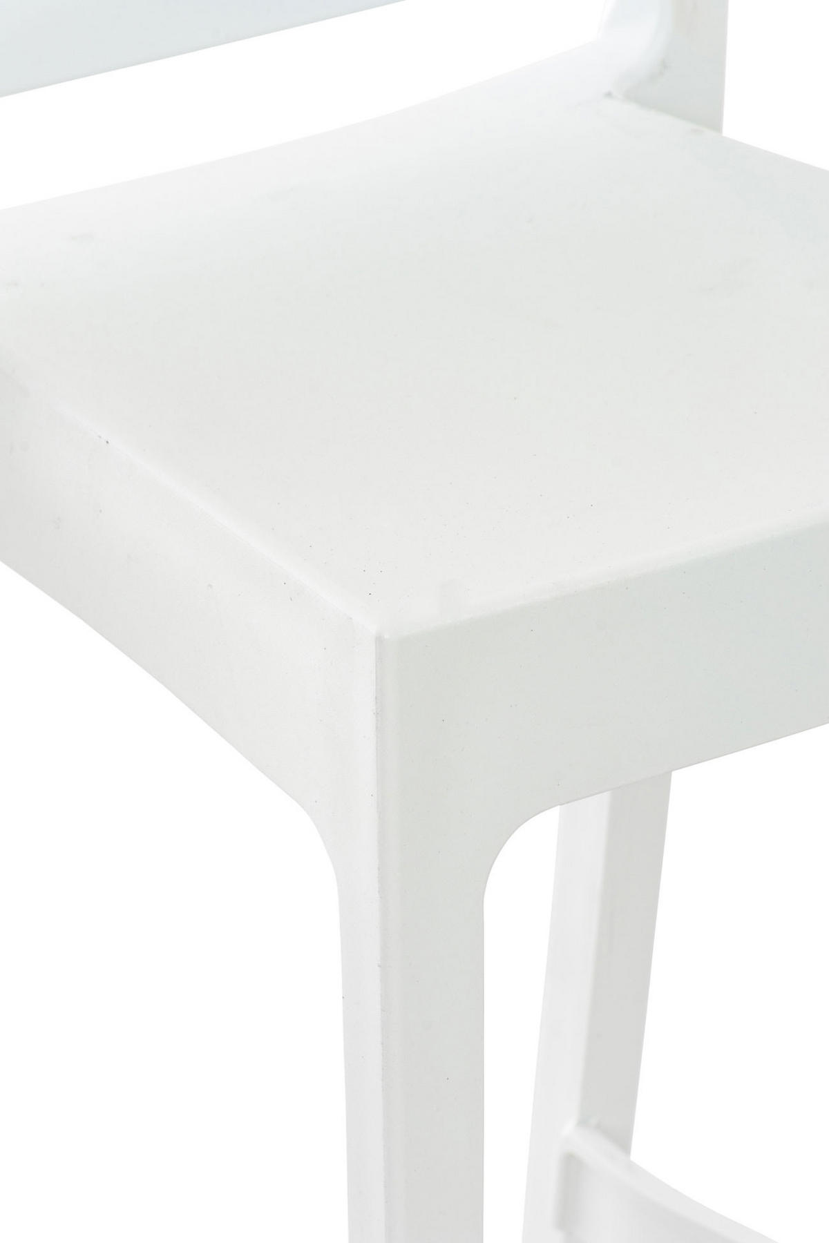 BARHOCKER 4er Set Kunststoff weiß - Weiß, Kunststoff (45/105/51cm) - CLP