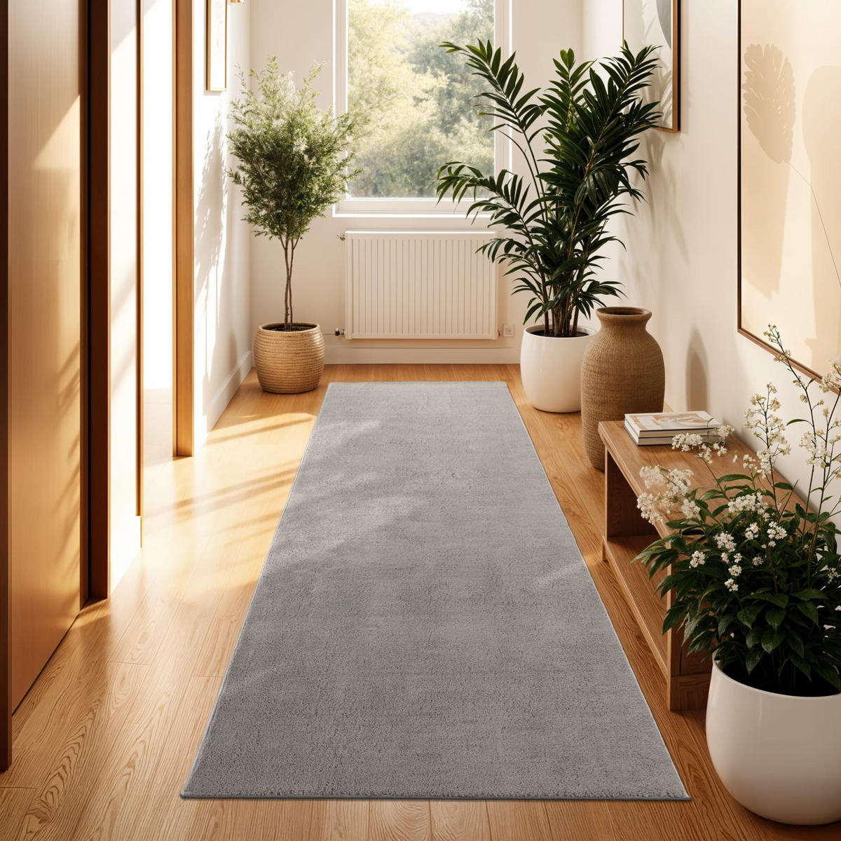 KURZFLORTEPPICH 80/300 cm Cadiz 630 - Grau, Kunststoff (80/300cm) - Paco Home
