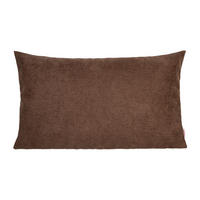 KISSENHÜLLE FarbTon Chenille-Haptik kaffe-braun 50/30 cm - Braun, Textil (30/50cm) - beties Heimtextil