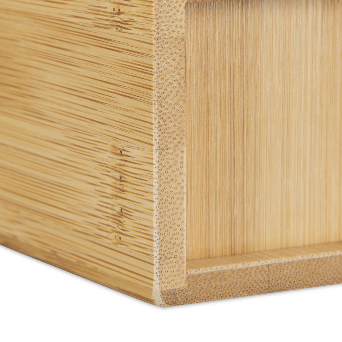 HRNČEK na zubné kefky - svetlohnedá, drevo (6.5/11/6.5cm) - Relaxdays