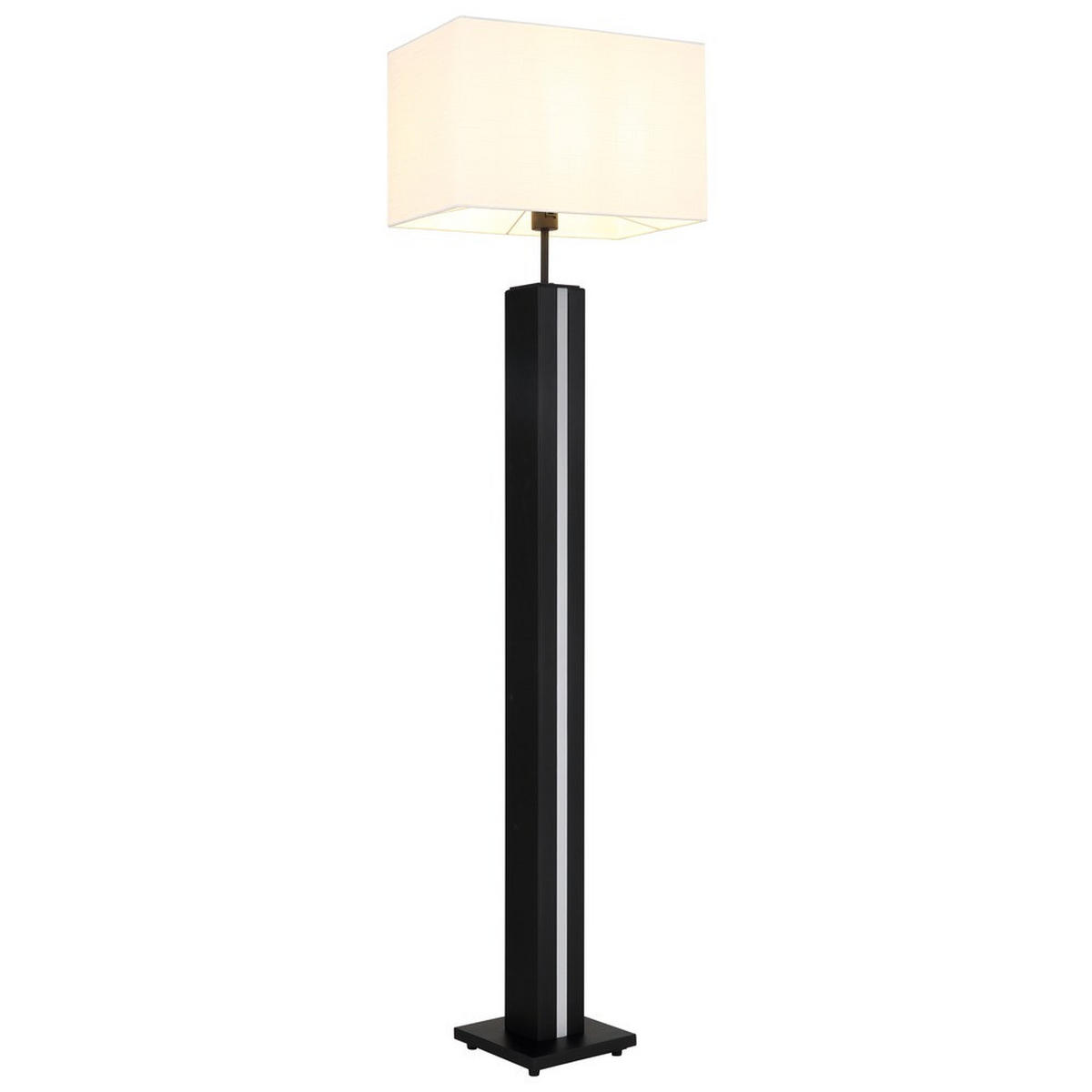 LED STEHLEUCHTE FOREST MDF Holzoptik dunkel, dimmbar - Schwarz, Metall (40/27/150cm) - Nowa