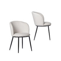 ESSZIMMERSTUHL Nolan Weiß 51 cm x 80 cm 2er-Set - Weiß, Textil (51/80/57cm) - Klast Home