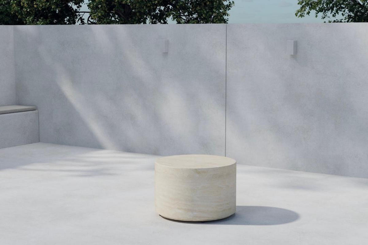 GARTENTISCH, Lissabon, Beige, Metall, 60 x 60 x 40 cm - Beige, Metall (60/60/40cm) - ebuy24