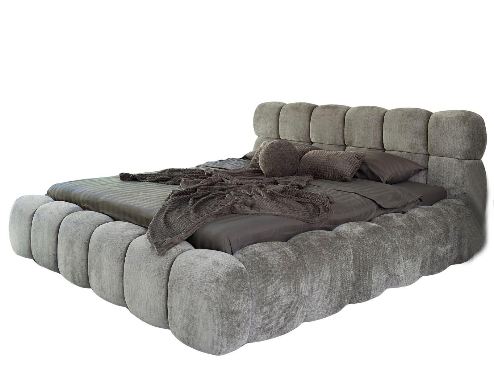 Compleo24 Polsterbett Grau 200x200 cm
