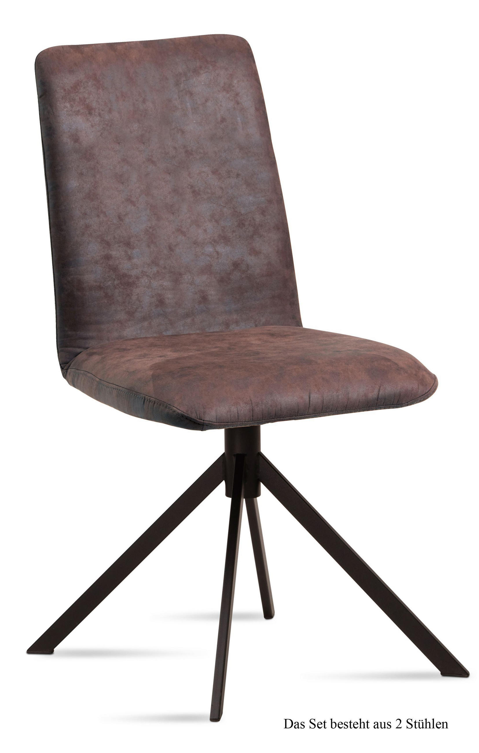 ESSZIMMERSTUHL (2er-Set) Dredi 47x92x60 Schwarz/Braun - Schwarz/Braun, Kunststoff (60/92/47cm) - 58aufmkessel