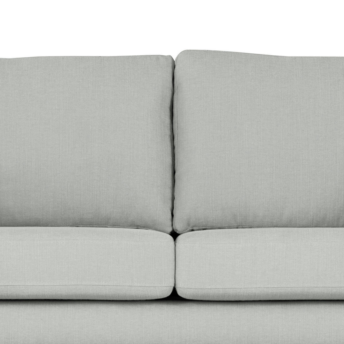 WOHNLANDSCHAFT mit Longchair - Buchefarben/Grau, Buchenholz/Textil (371/81/219cm) - home24