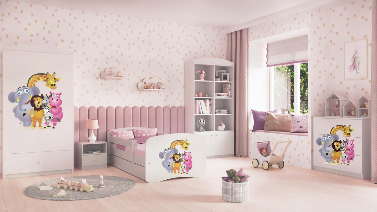 KOMMODE Babydreams ZOO 81/81/41 - Weiß, Holzwerkstoff (81/81/41cm) - RAUMHIRSCH FURNITURE