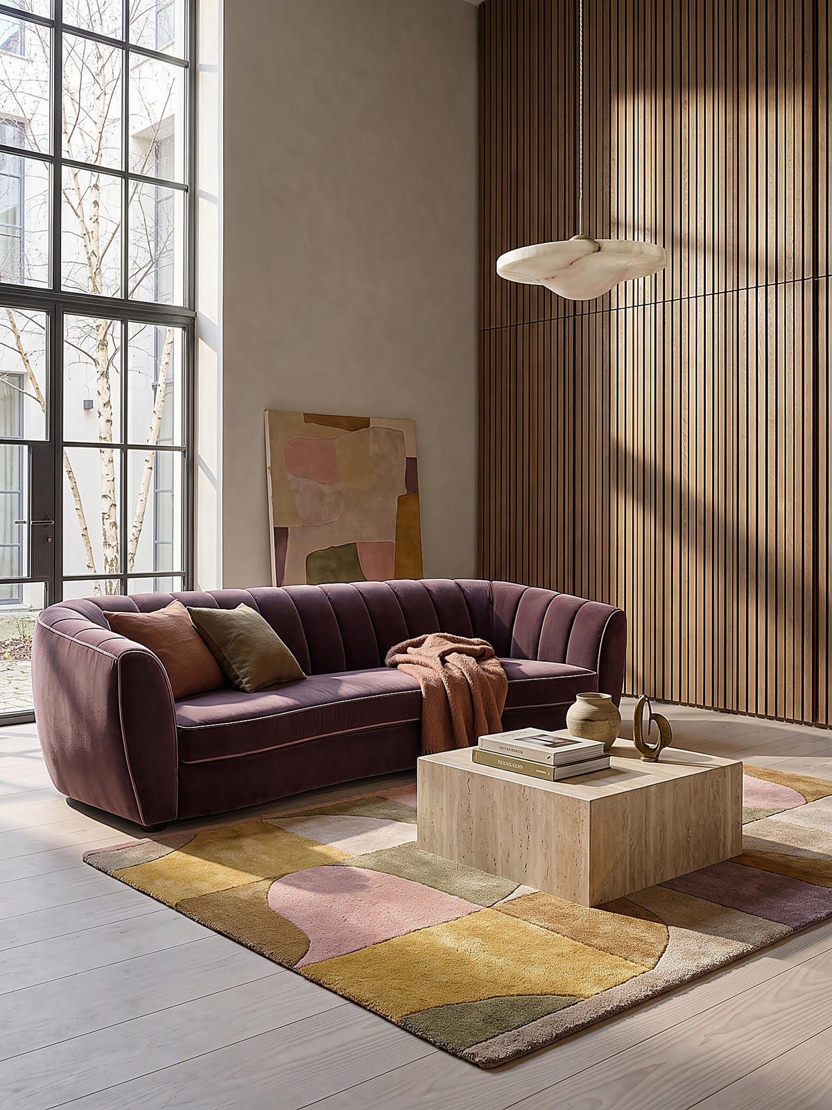 TEPPICH Kurzflor, handgetuftet, EVENLODE, in Multi, Bogenformen, 160 x 230 cm - Multicolor, Textil (160/230cm) - KADIMA DESIGN
