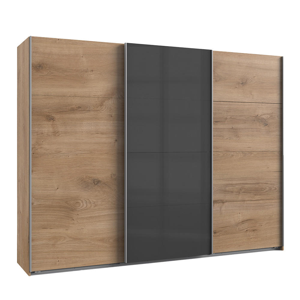 Lomado Schwebetürenschrank Braun 270x208x65 cm