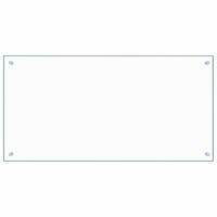 KÜCHENRÜCKWAND Glas 100x50 cm Transparent Wand-Spritzschutz - Transparent, Glas (100/50/0.6cm) - DELUKE