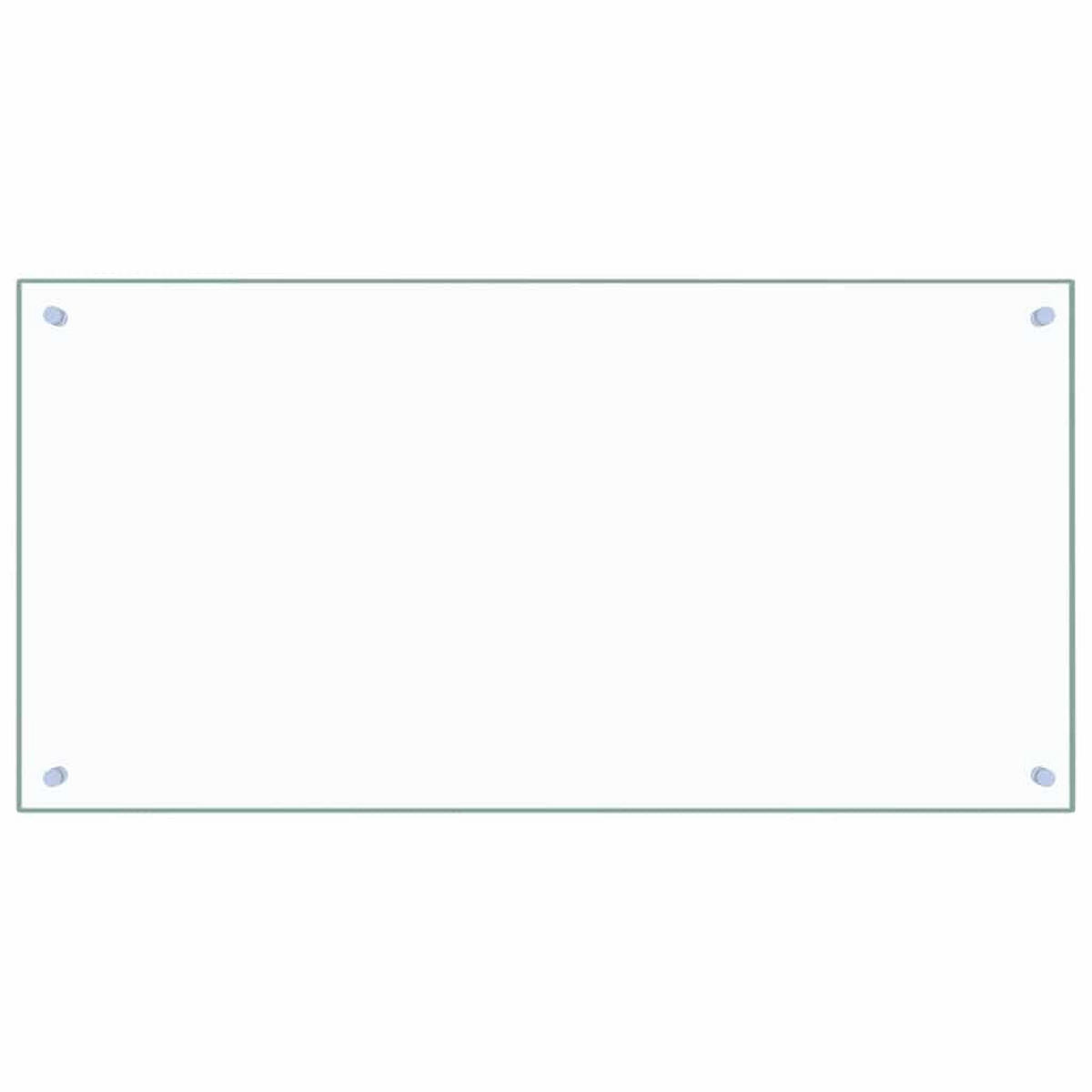 KÜCHENRÜCKWAND Glas 100x50 cm Transparent Wand-Spritzschutz - Transparent, Glas (100/50/0.6cm) - DELUKE