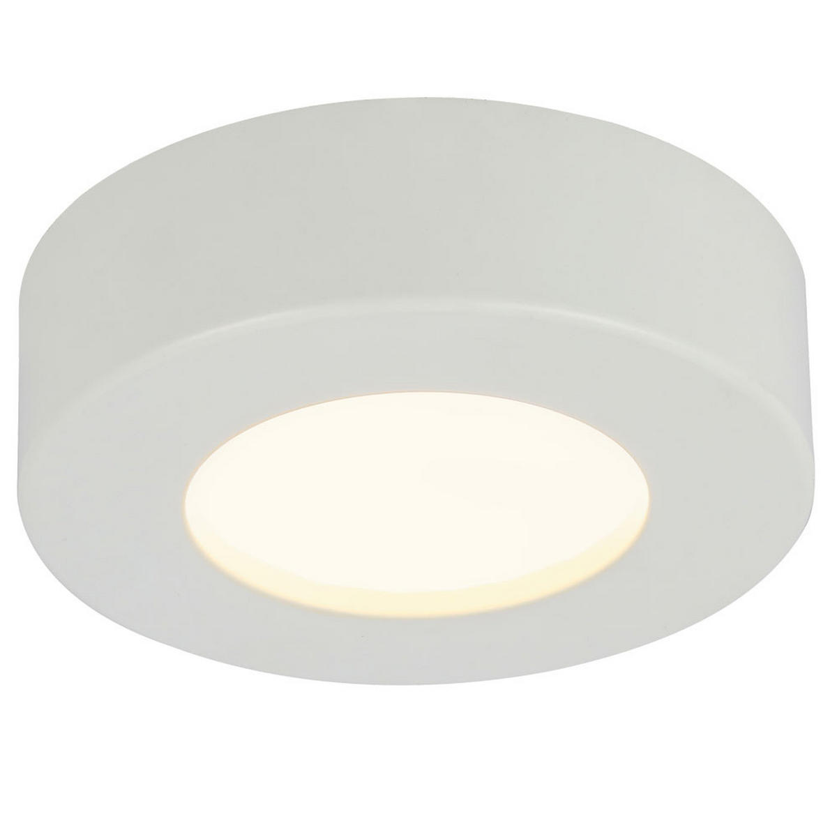 LED DECKENLEUCHTE PAULA Weiß Kunststoff - Weiß, Kunststoff (12.2/12.2/3.5cm) - Globo Lighting