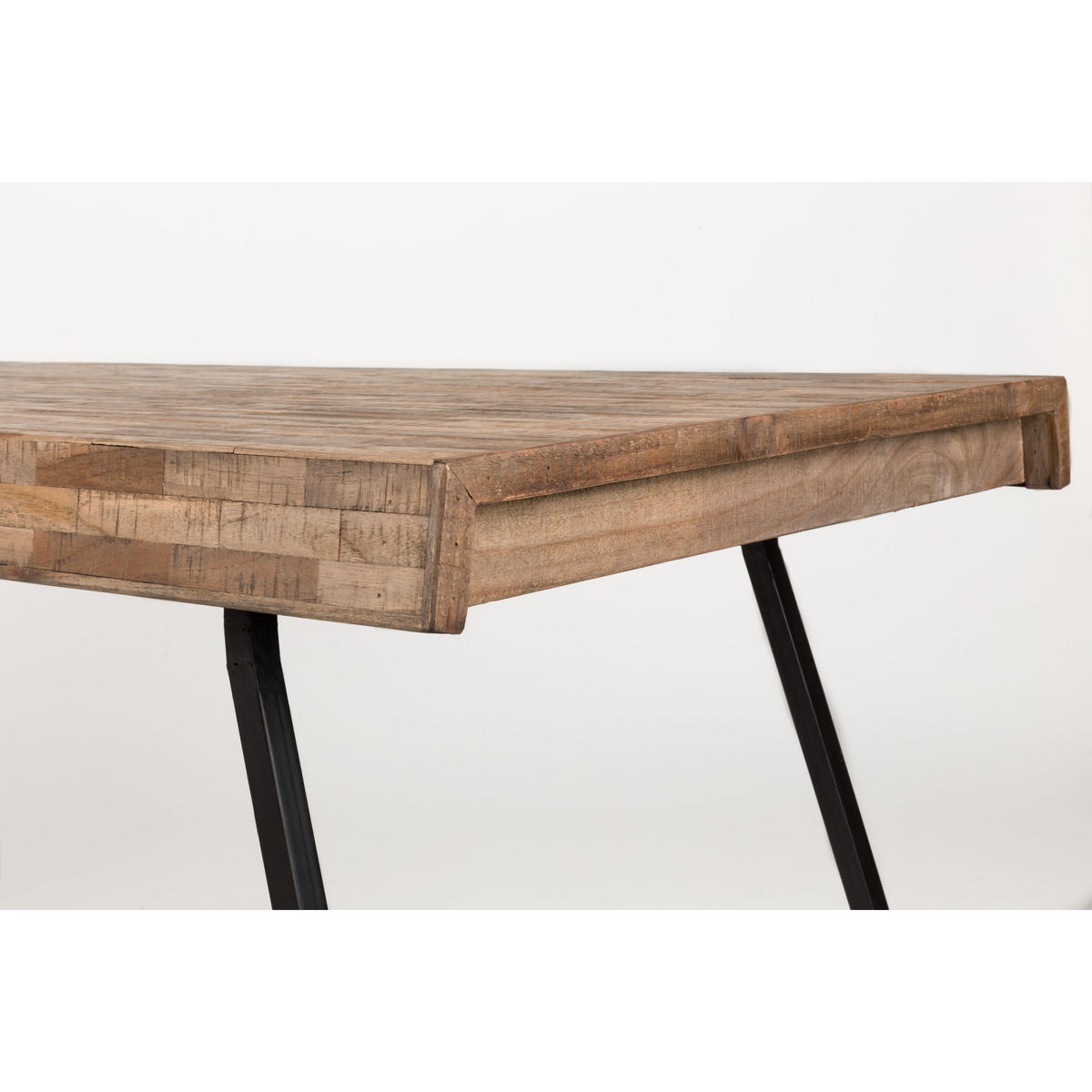 ESSTISCH Suri 220x100 Naturbelassen - Braun, Holz (220/100/76cm) - Housecraft Living
