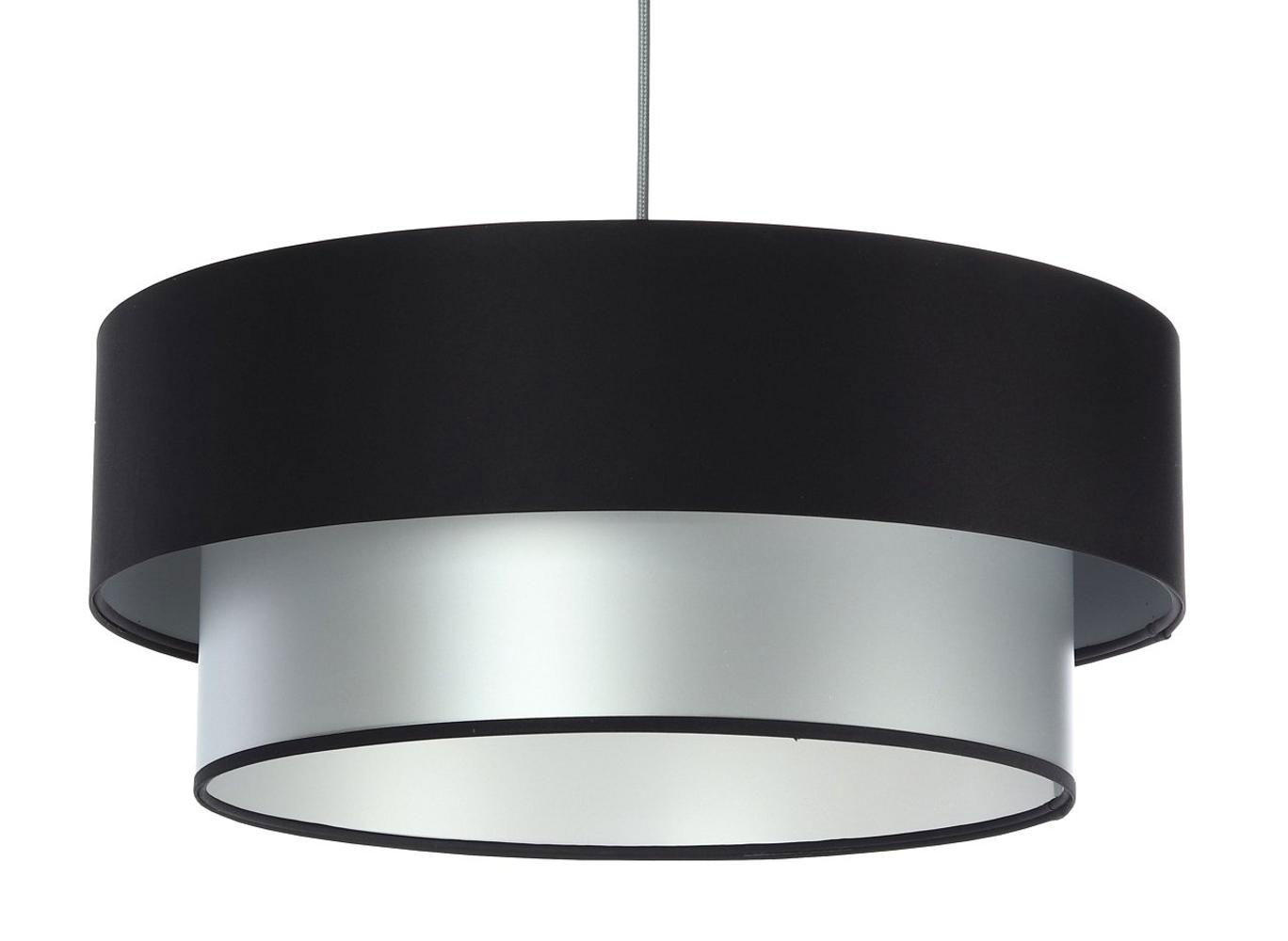 HÄNGELEUCHTE Schwarz 40/20 cm - Silberfarben/Schwarz, Kunststoff (40/1/20cm) - ONZENO