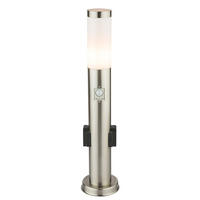 LED STEHLEUCHTE BOSTON Edelstahl Silber - Silberfarben, Kunststoff (7.6/7.6/60cm) - Globo Lighting