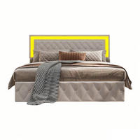 POLSTERBETT 160x200 cm Beige mit Stauraum und höhenverstellbarem Kopfteil, Doppelbett - Beige/Naturfarben, Holz/Metall (160/200cm) - PARAFTA HOME