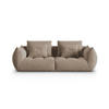 SOFA modular Bloom aus Samt hellbraun 3 Sitzplätze - Hellbraun, Textil (106/95/232cm) - Micadoni