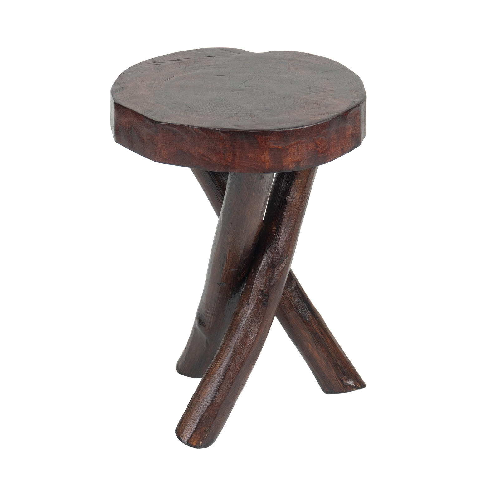 BEISTELLTISCH TEAK 40 Recyclingholz massiv naturfarben - Naturfarben, Holz (34/34/41cm) - DESIGN DELIGHTS