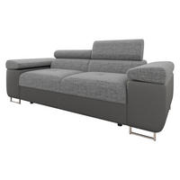 SOFA Torezio 2 - Greige, Holz/Textil (198/90/102cm) - MIRJAN24