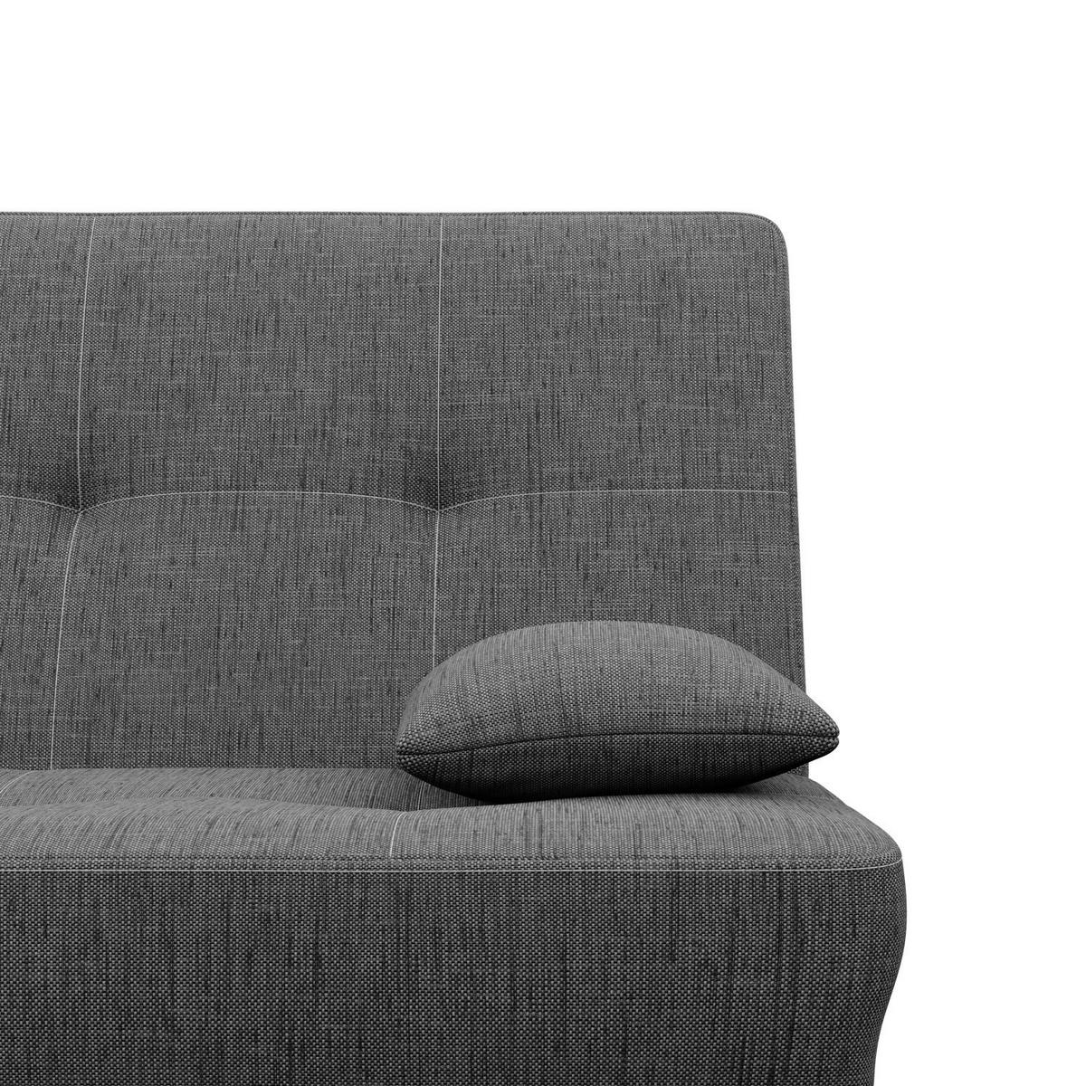 SOFA 3-SITZER MIT SCHLAFFUNKTION AVENTO Dunkelgrau - Dunkelgrau, Textil (93/96/200cm) - Mebligo