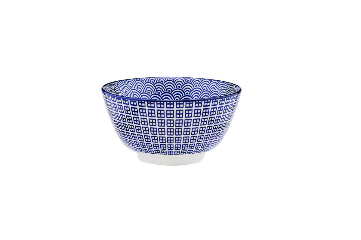 SCHALEN Pattern Ø12cm - 6er-Set - Dunkelblau - Blau, Keramik (12cm) - Björn