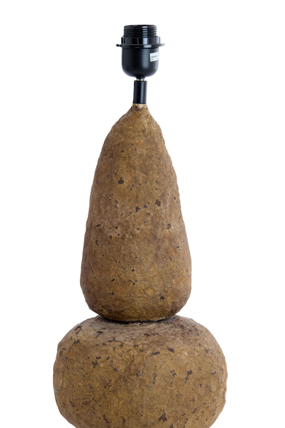 LAMPENFUSS Marree Braun Ø22/72 cm - Dunkelbraun, Papier (22/22/72cm) - Light & Living