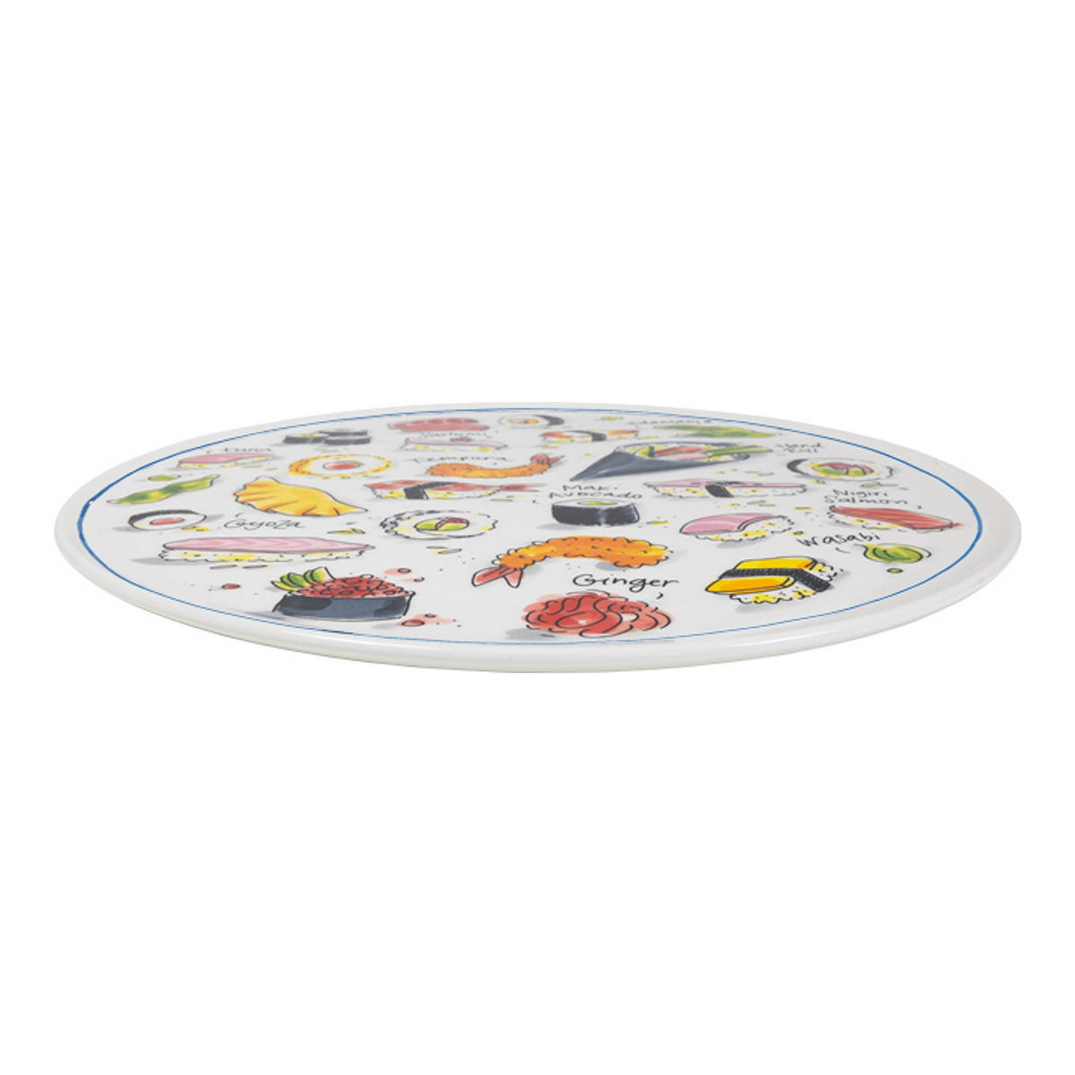 TELLER Maki-Wahnsinn in Bunt - 31cm - Multicolor, Keramik (31/31/2cm) - Blond Amsterdam