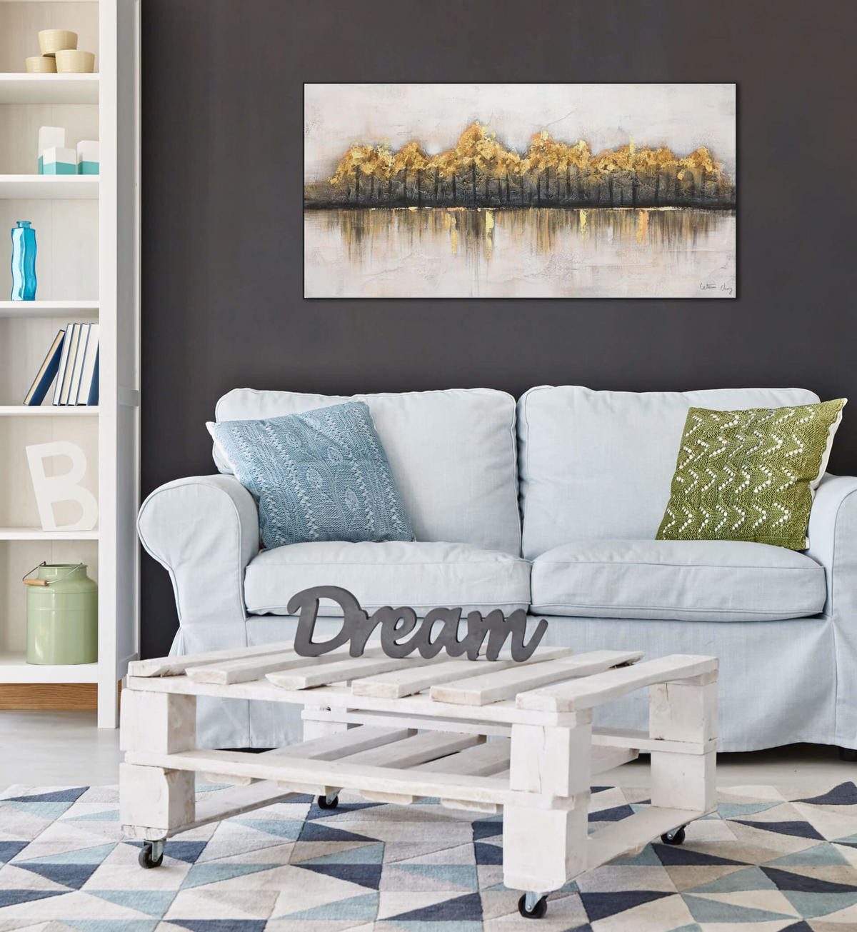 ÖLGEMÄLDE 120/60 cm - Braun, Holz/Textil (120/60cm) - KUNSTLOFT