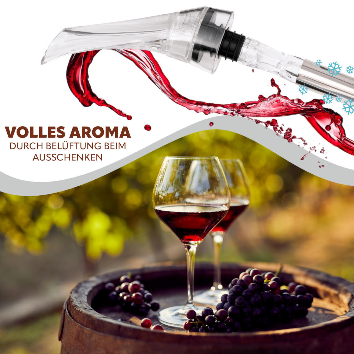 WEIN-AUSGIESSER, transparent - Transparent, Kunststoff (4/34.5/4cm) - bremermann