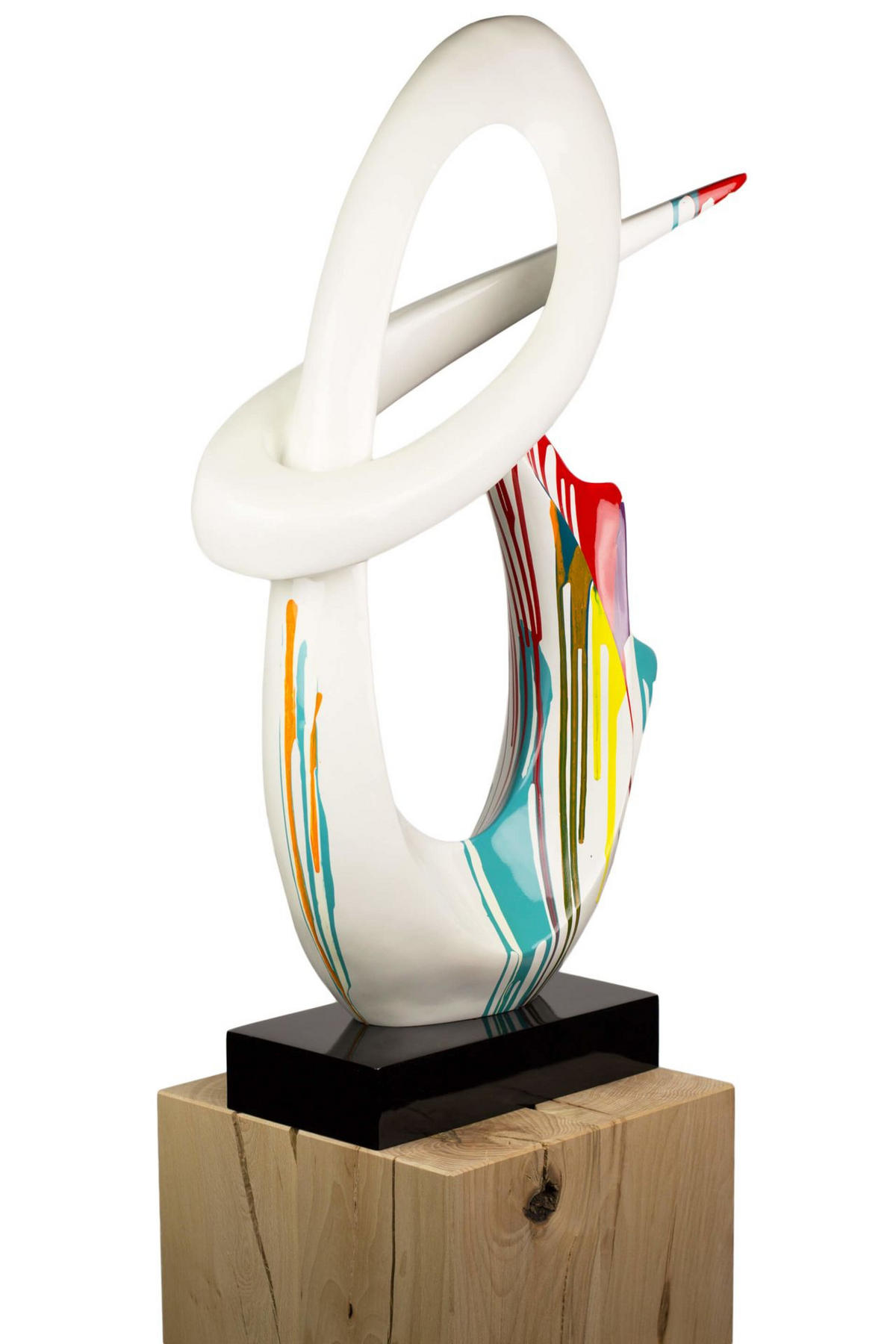SKULPTUR Weiß 50/79 cm - Weiß, Stein (7/79/20cm) - KUNSTLOFT