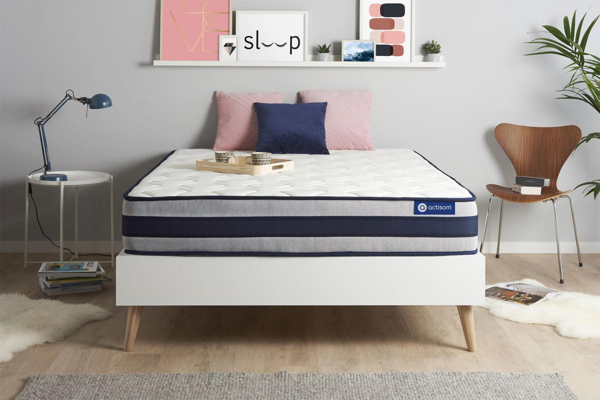 MATRATZE Actimemo ergo Memory-Schaum 180 x 210 cm h3 - Weiß, Textil (180/210cm) - ACTISOM