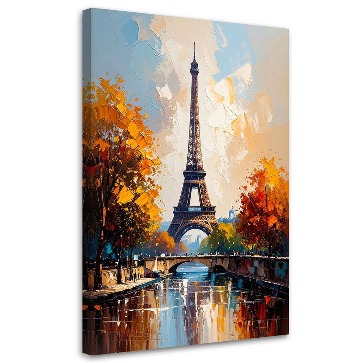 LEINWANDBILD Städte & Architektur 80x120cm - Beige, Textil (80/120cm) - Feeby