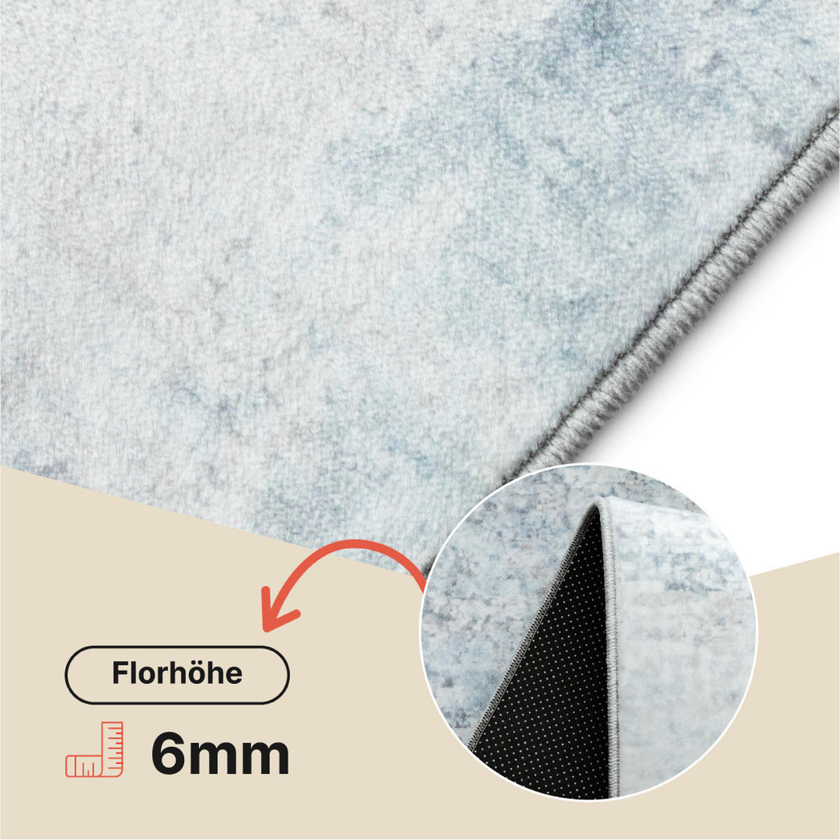 TEPPICH VENEZIA Blau 200/300 cm - Blau, Textil (200/300cm) - Tapiso
