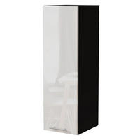KÜCHENHÄNGESCHRANK W4/30 Essen Weiß Hochglanz / Schwarz Matt 30 / 32,5 / 96cm - Weiß Hochglanz/Schwarz, Holz/Holzwerkstoff (30/96/32.5cm) - Feldmann-Wohnen