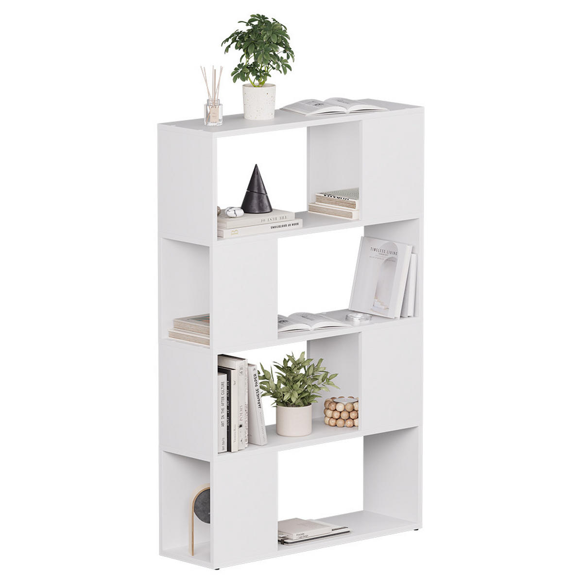 RAUMTEILER Eneos Weiß 80 x 124.5 cm - Weiß, Holzwerkstoff (80/124.5/24cm) - Vicco