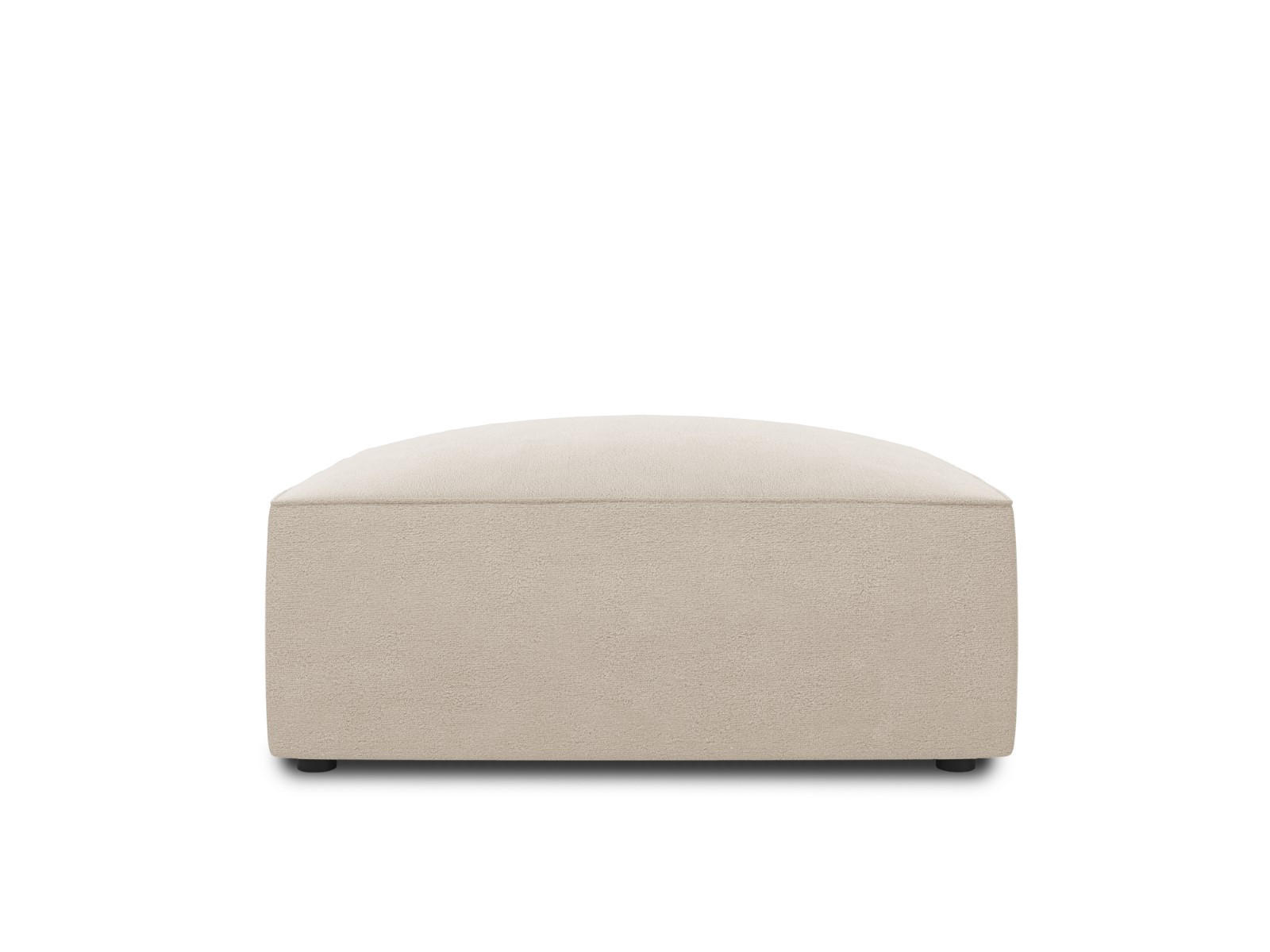 POUF Ruby aus Samt beige - Beige, Textil (93/40/93cm) - Micadoni