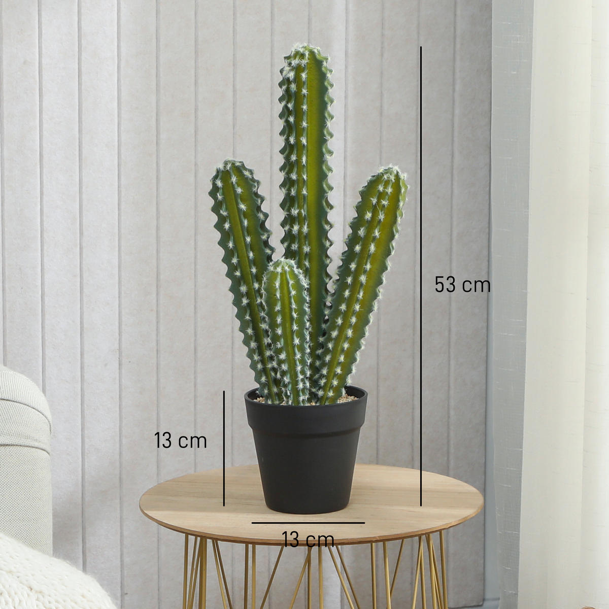 KÜNSTLICHE Pflanzen Grün 13.0/13.0/53.0cm - Grün, Kunststoff (53cm)