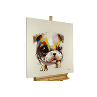 ACRYLBILD HANDGEMALT 80/80 cm - Multicolor, Holz/Textil (80/80cm) - KUNSTLOFT