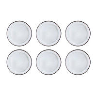 TELLER Iris Ø26cm - 6er-Set - Elfenbeinweiß - Weiß, Keramik (26cm) - Björn